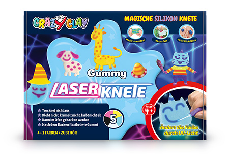 CrazyClay Gummy Laserknete - Frontal