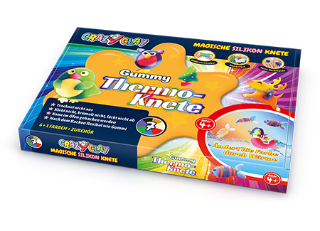 CrazyClay Gummy Thermoknete - Liegend
