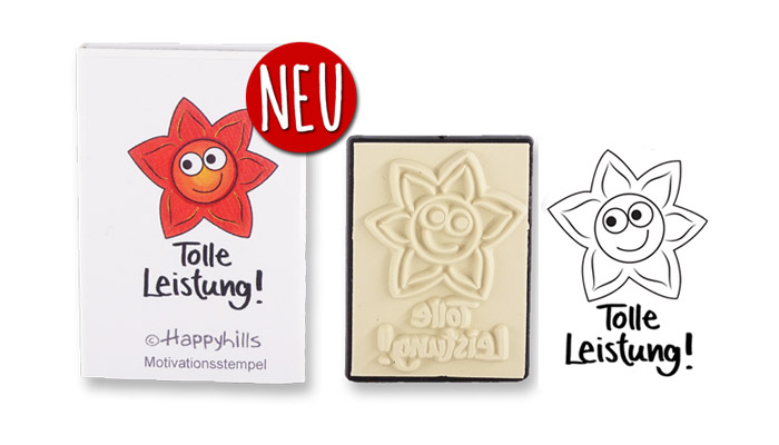 Happyhills Motivationsstempel - Tolle Leistung!