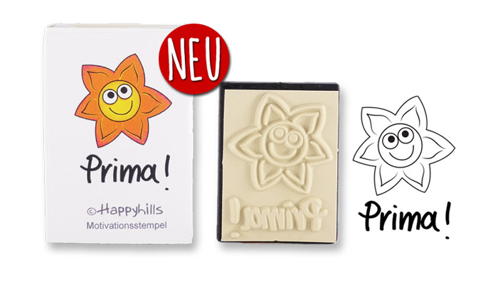 Happyhills Motivationsstempel - Prima!